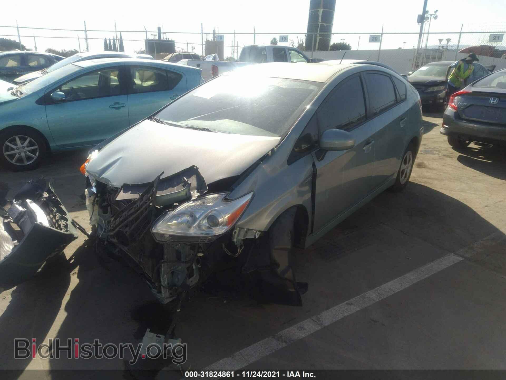 2013 TOYOTA PRIUS - VIN: JTDKN3DU8D5628700 - Фото 2