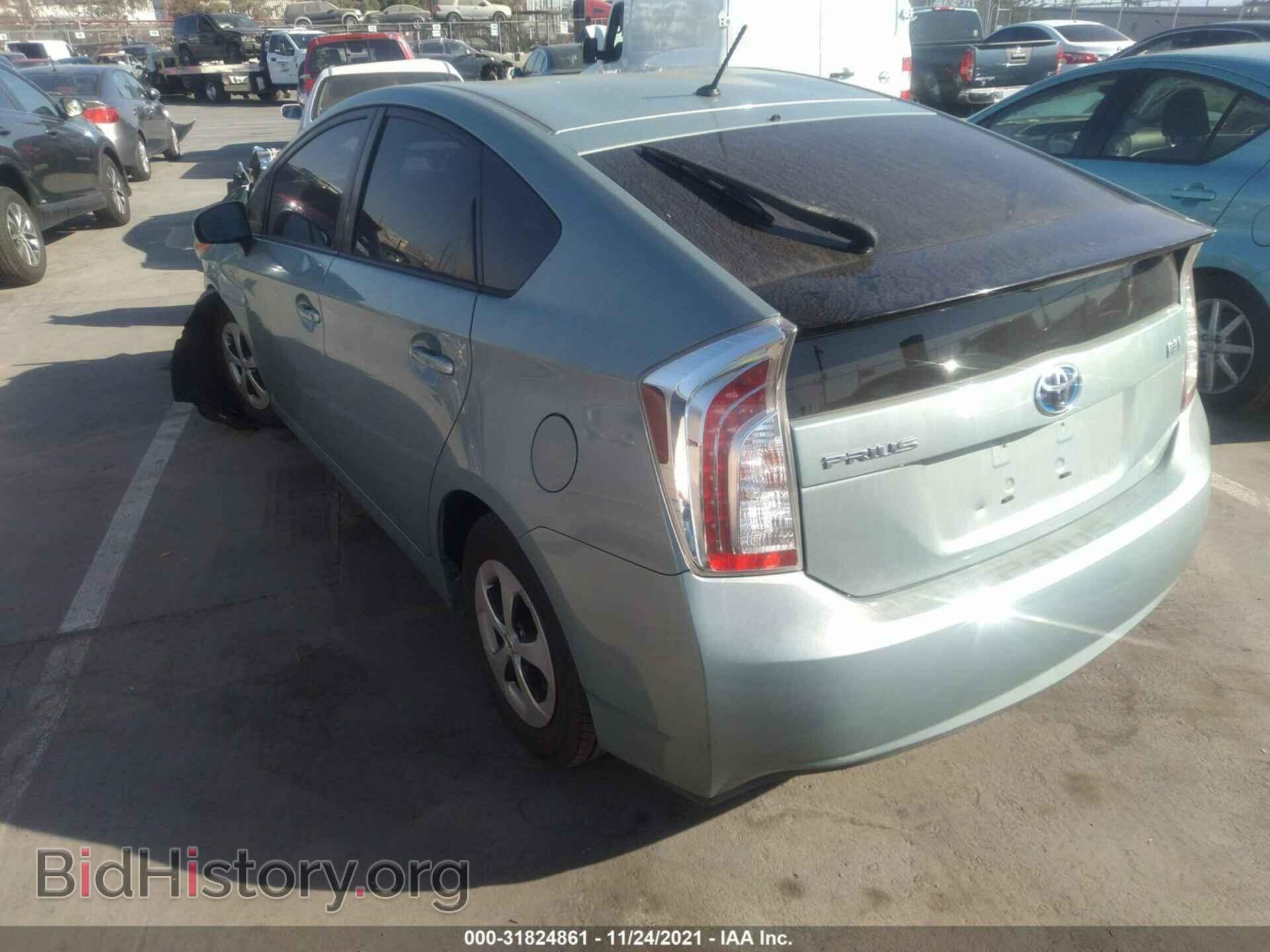2013 TOYOTA PRIUS - VIN: JTDKN3DU8D5628700 - Фото 3