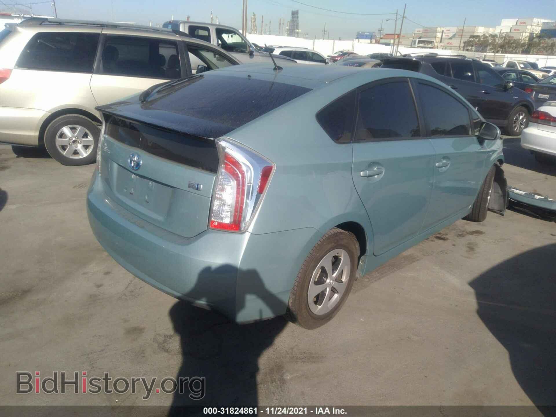 2013 TOYOTA PRIUS - VIN: JTDKN3DU8D5628700 - Фото 4