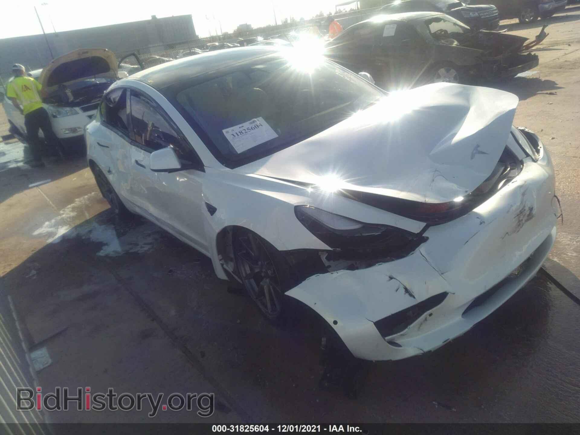 Photo 5YJ3E1EA0MF018608 - TESLA MODEL 3 2021