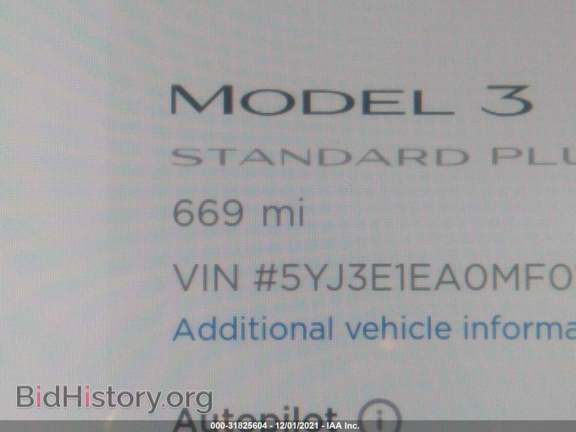 2021 TESLA MODEL 3 - VIN: 5YJ3E1EA0MF018608 - Photo 7