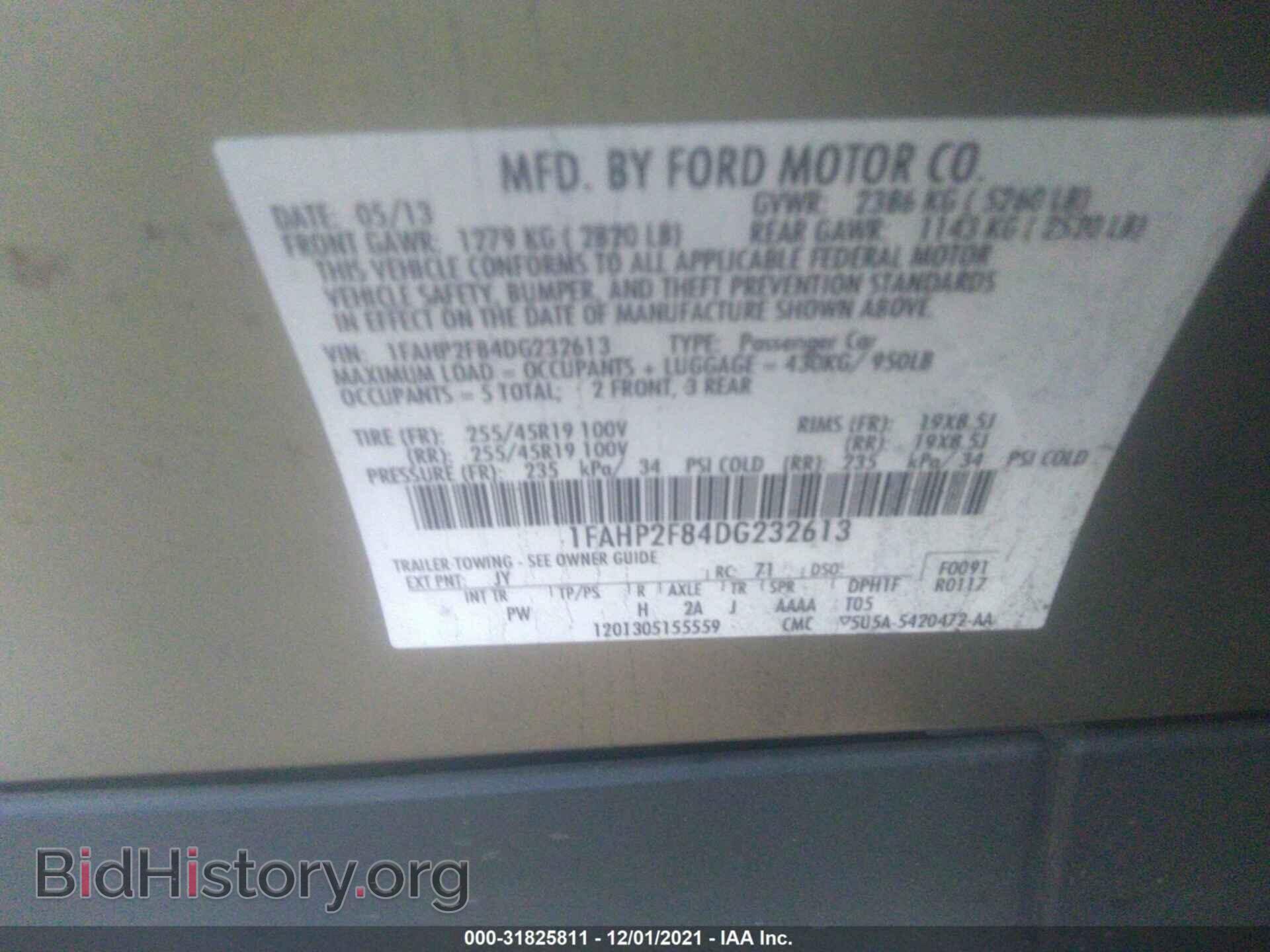 2013 FORD TAURUS - VIN: 1FAHP2F84DG232613 - Photo 9