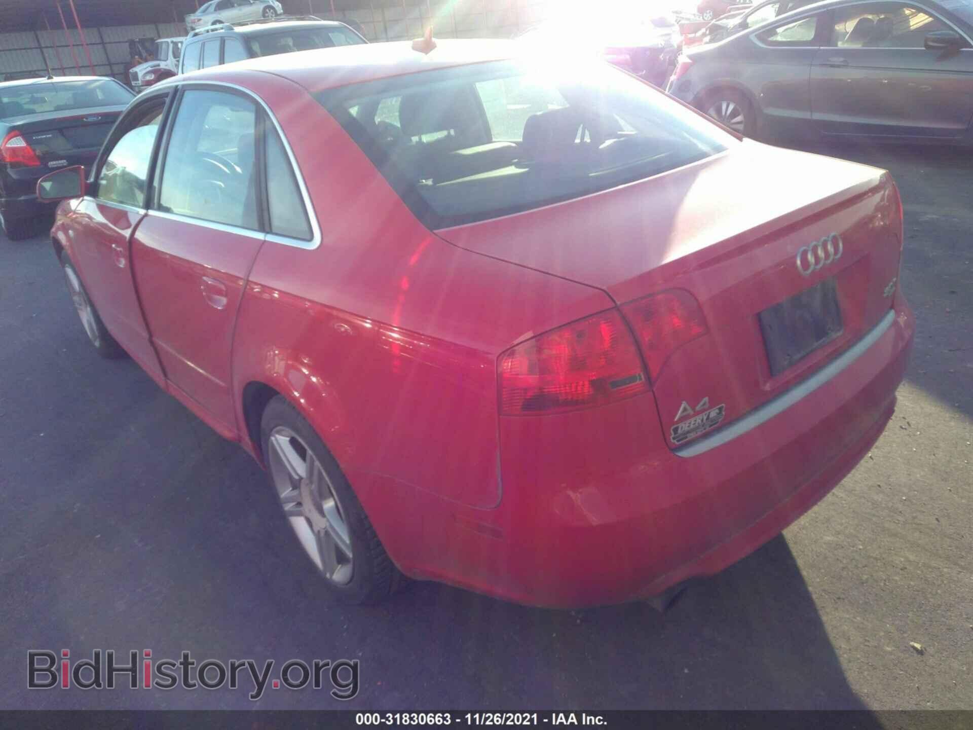 2008 AUDI A4 - VIN: WAUDF78E38A161308 - Фото 3