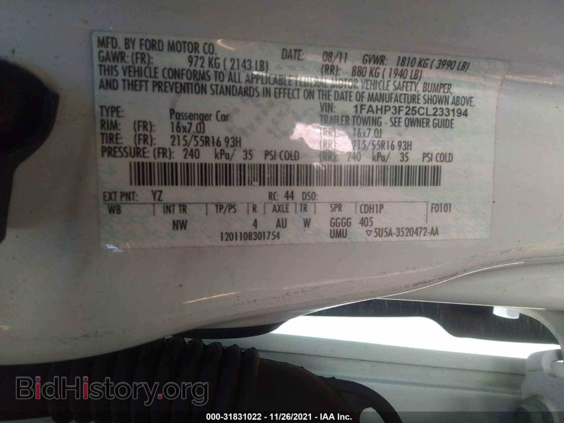 2012 FORD FOCUS - VIN: 1FAHP3F25CL233194 - Photo 9