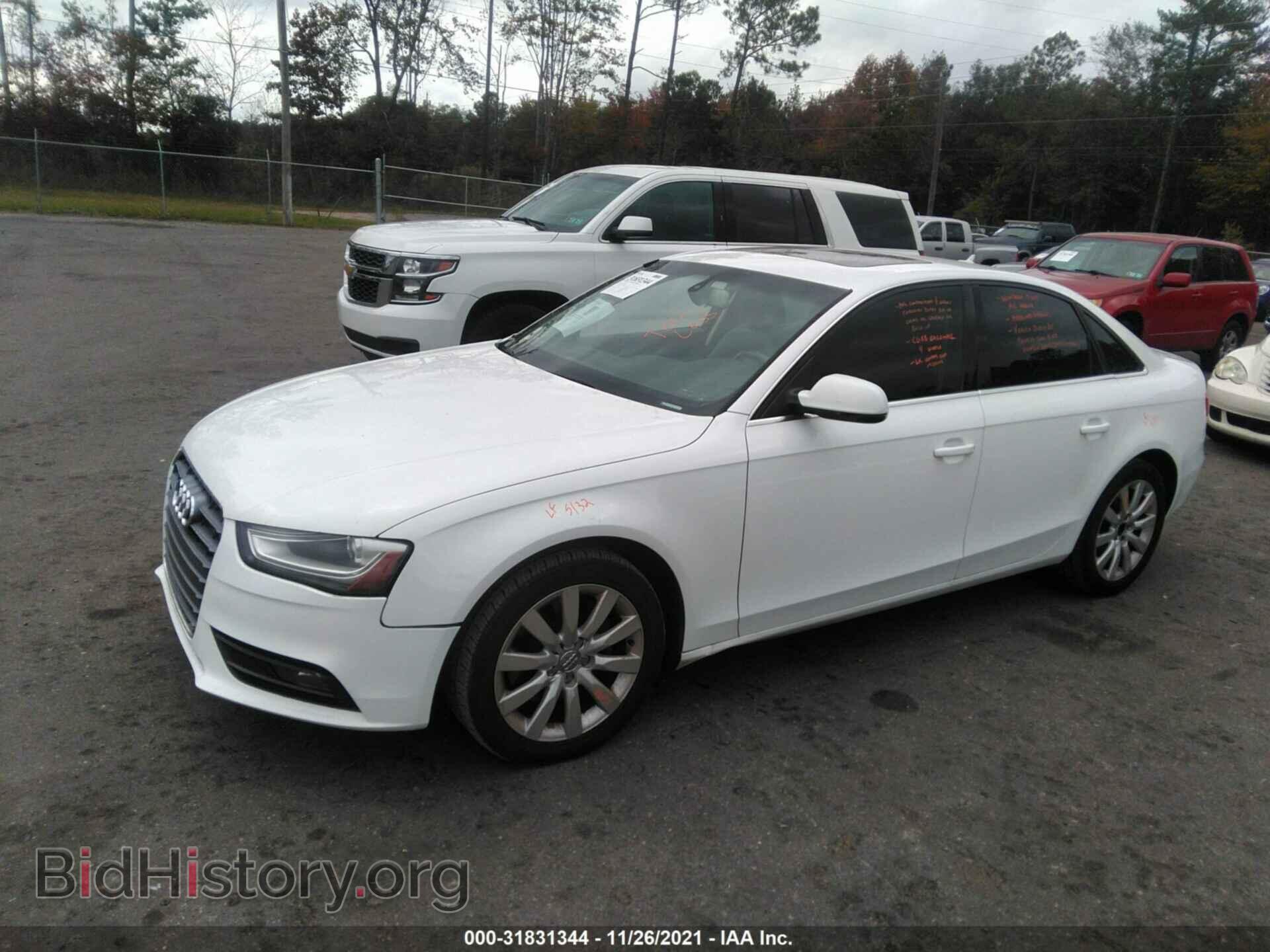 2013 AUDI A4 - VIN: WAUAFAFL8DN047194 - Фото 2