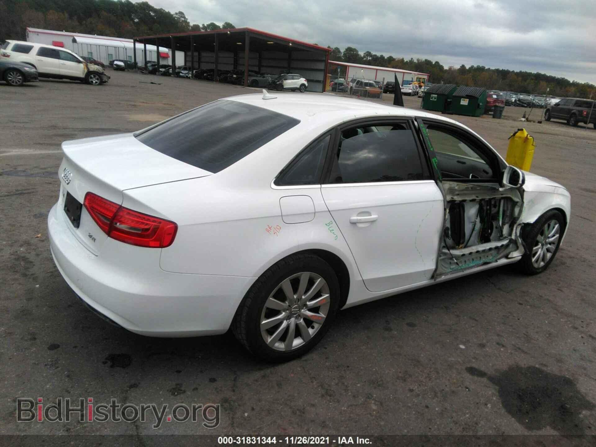 2013 AUDI A4 - VIN: WAUAFAFL8DN047194 - Фото 4
