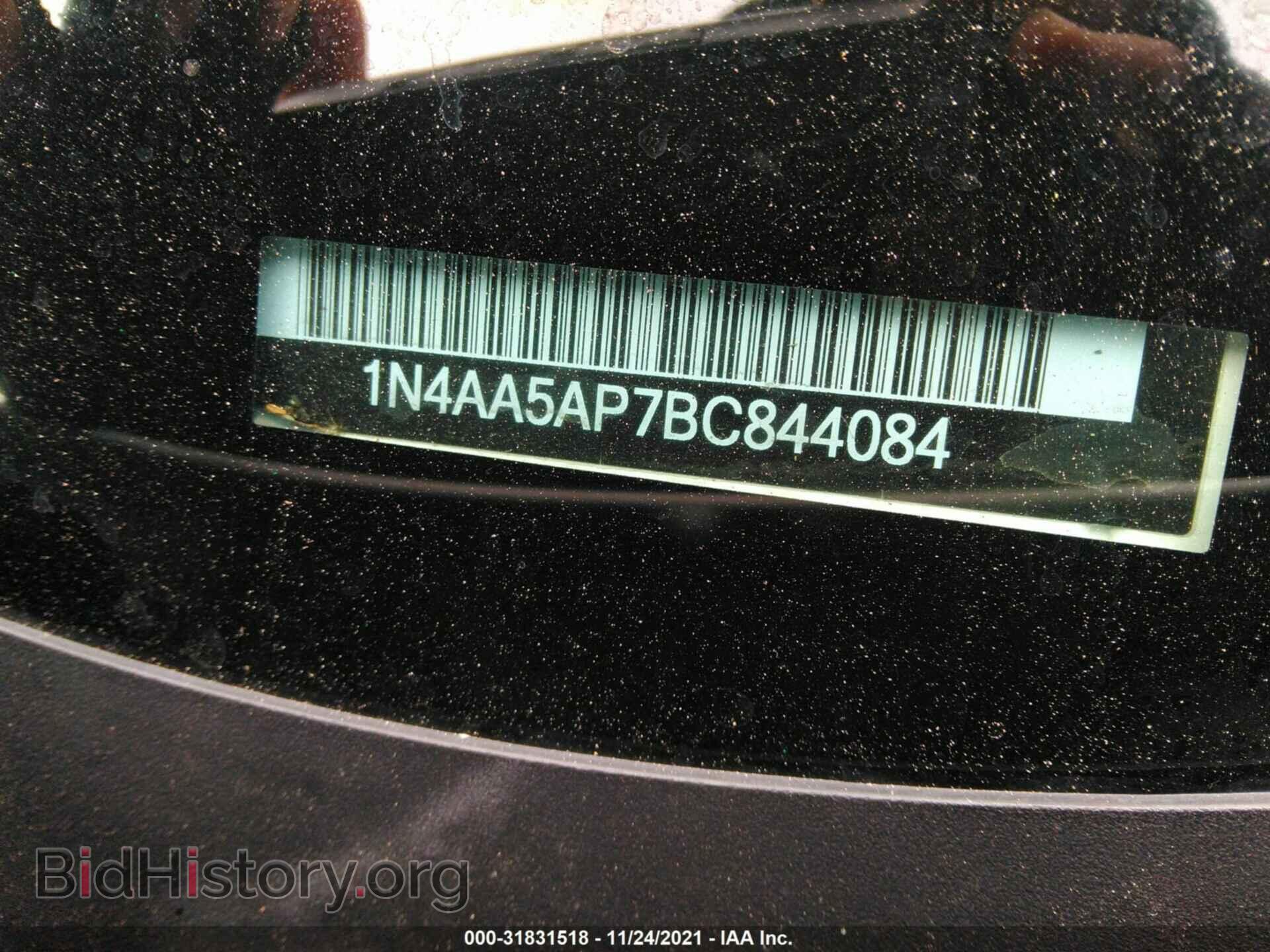 2011 NISSAN MAXIMA - VIN: 1N4AA5AP7BC844084 - Фото 9