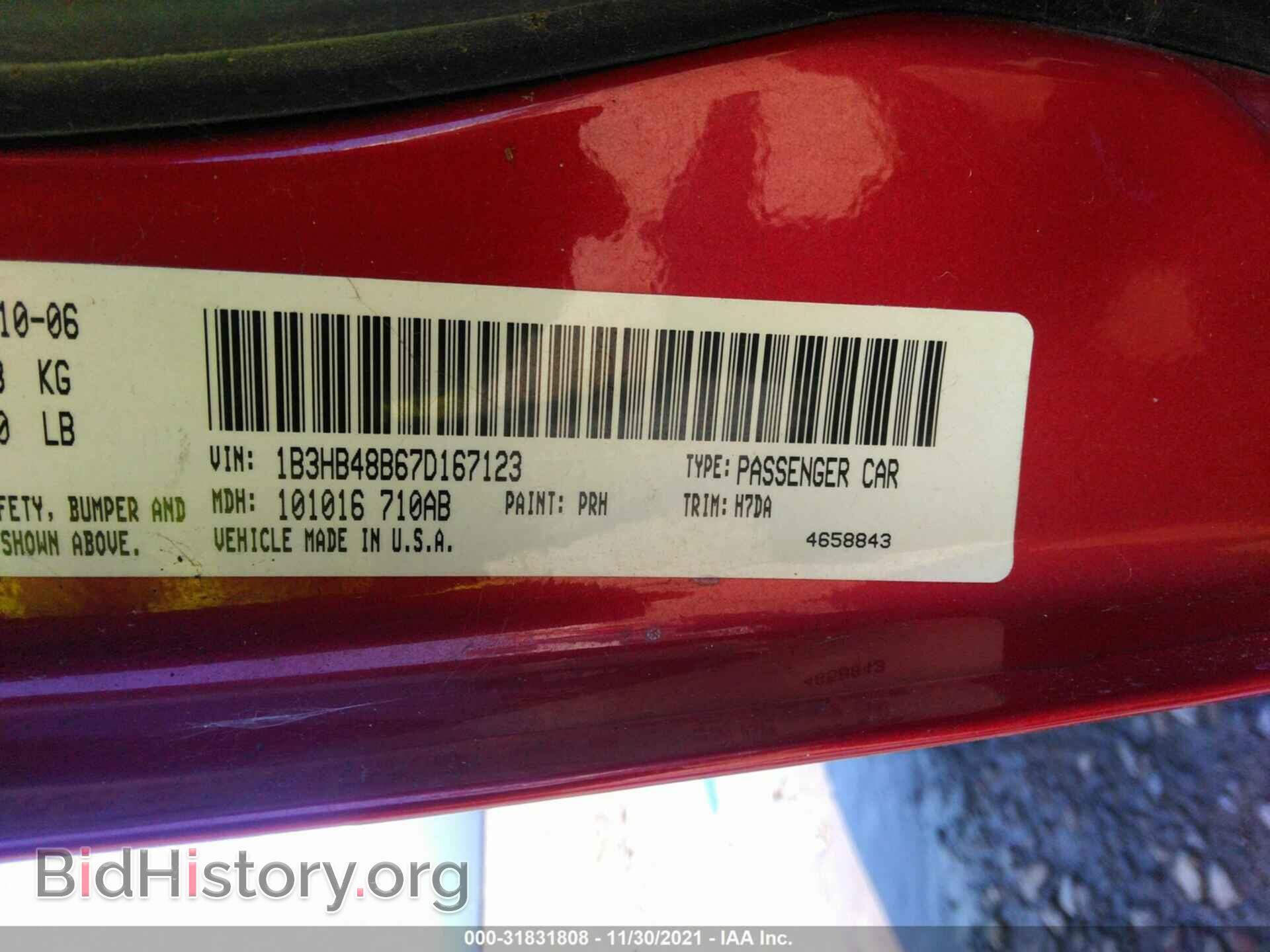 2007 DODGE CALIBER - VIN: 1B3HB48B67D167123 - Фото 9
