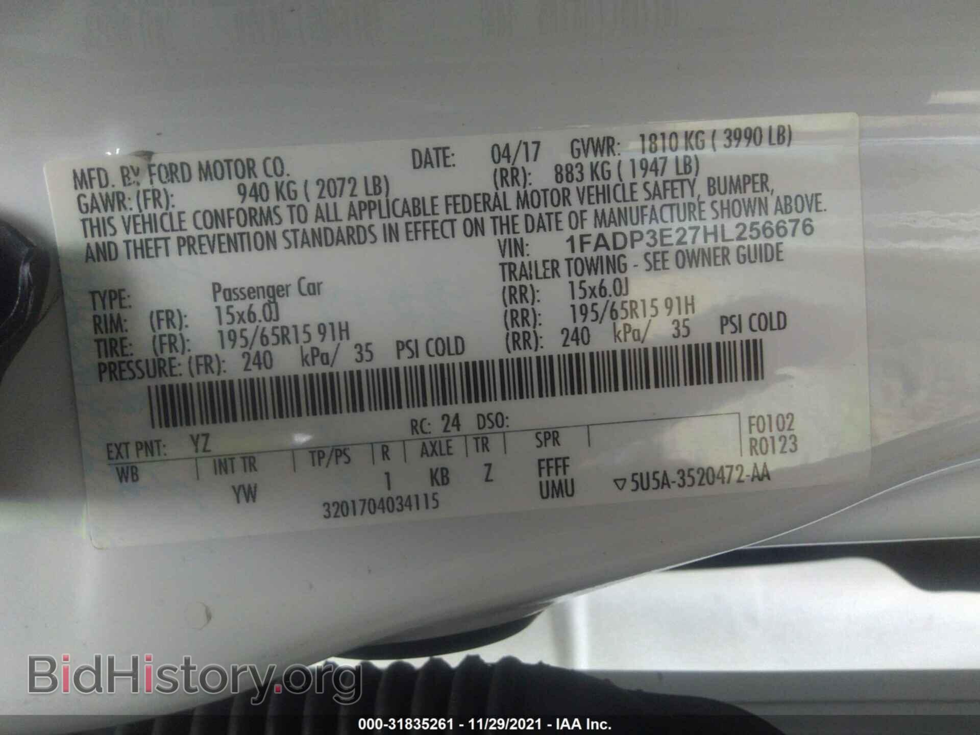 2017 FORD FOCUS - VIN: 1FADP3E27HL256676 - Photo 9