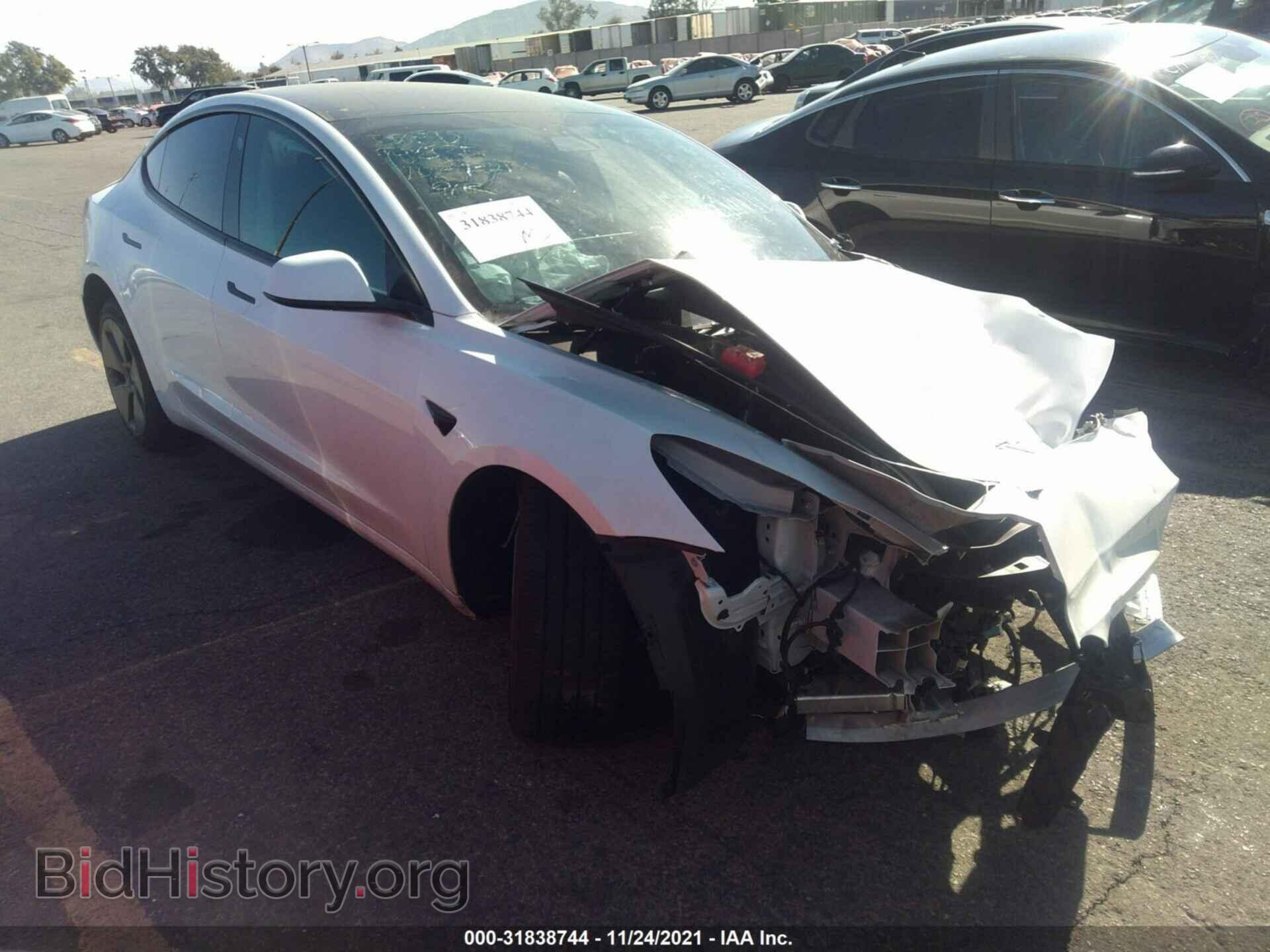 Photo 5YJ3E1EA0MF001937 - TESLA MODEL 3 2021