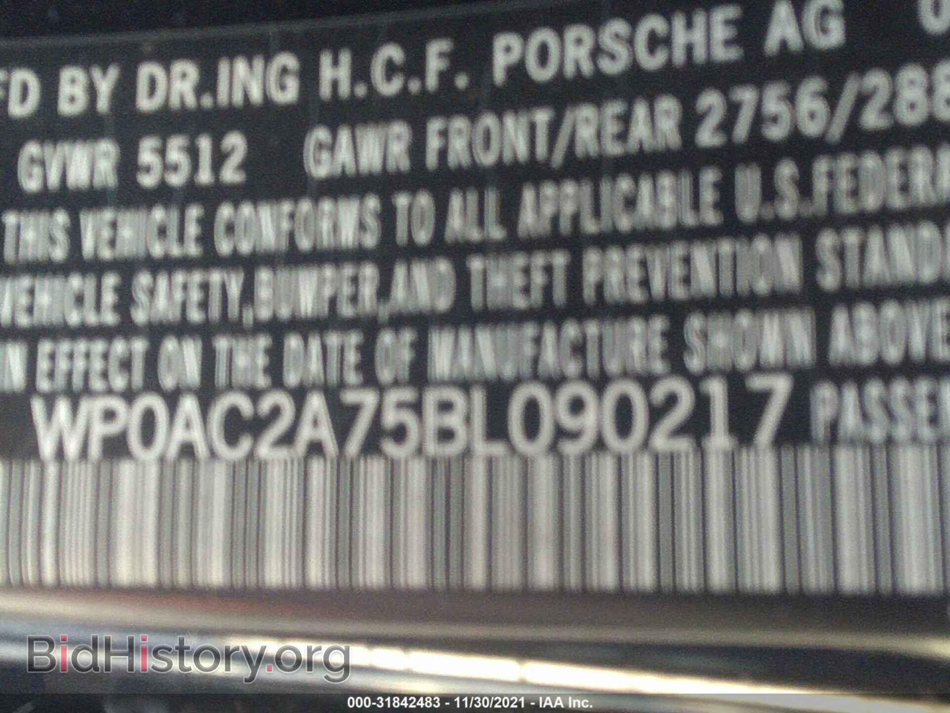 2011 PORSCHE PANAMERA - VIN: WP0AC2A75BL090217 - Фото 9