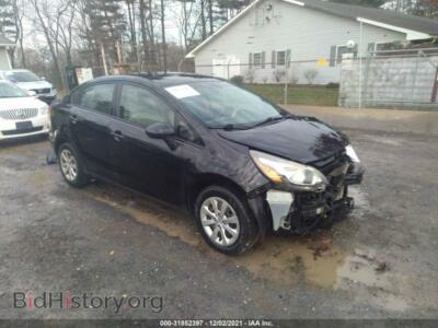 2013 Kia RIO LX, black — VIN KNADM4A30D6097478, IAAI