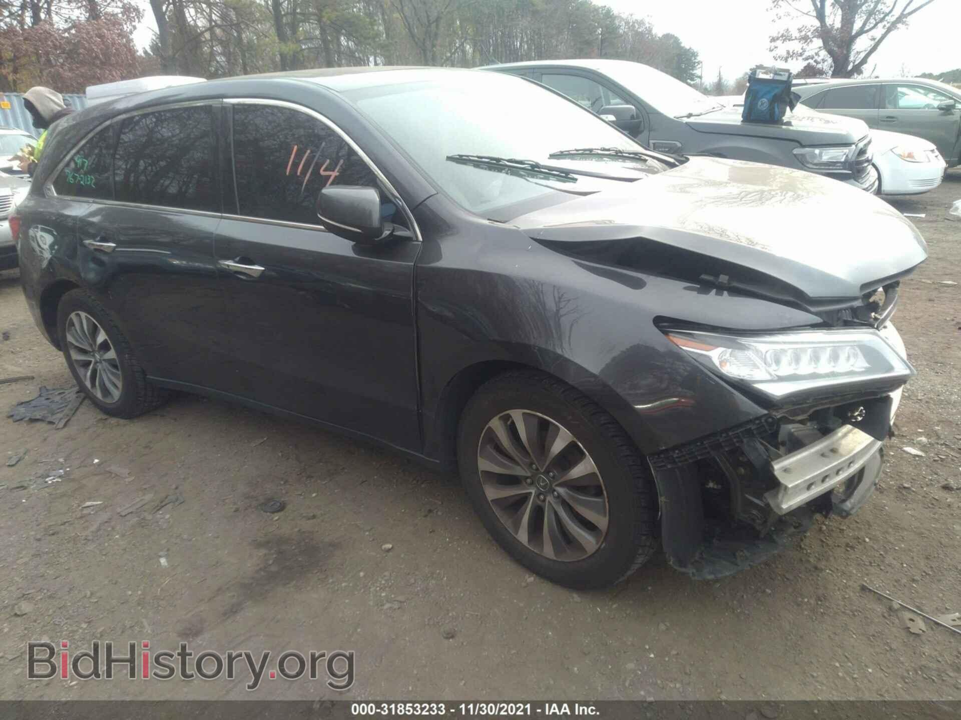 Photo 5FRYD4H48GB059331 - ACURA MDX 2016