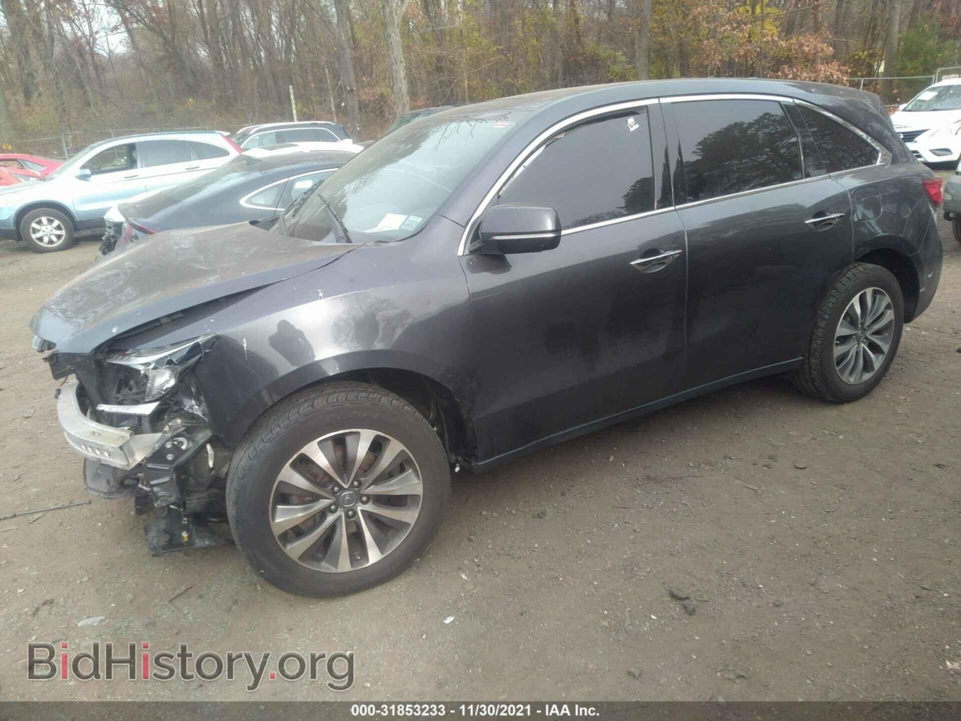 2016 ACURA MDX - VIN: 5FRYD4H48GB059331 - Фото 2