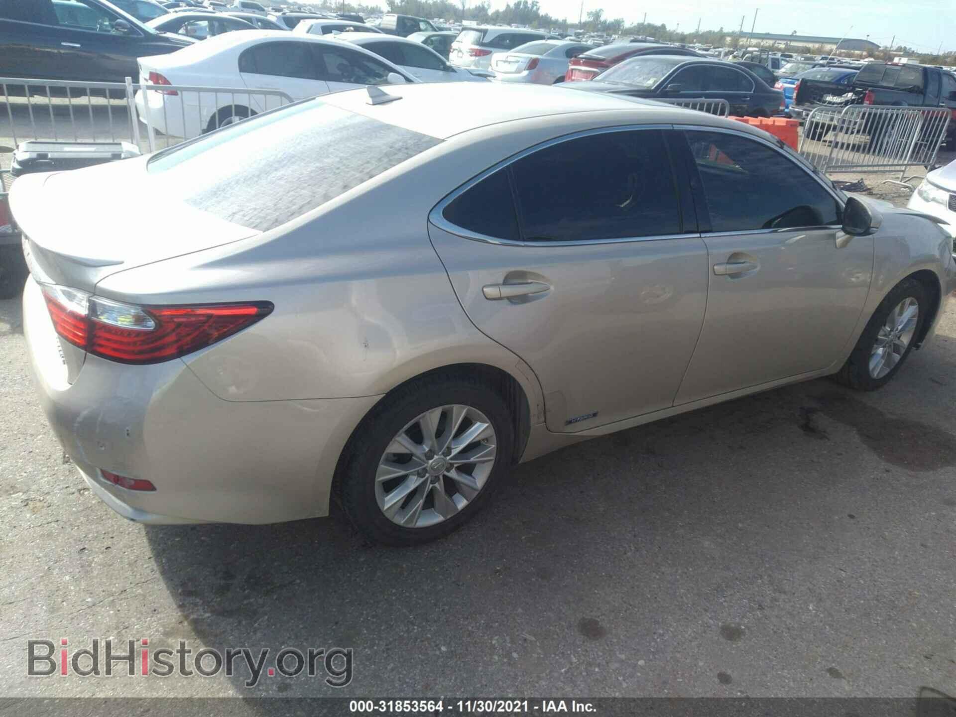2014 LEXUS ES 300H - VIN: JTHBW1GG3E2042849 - Фото 4