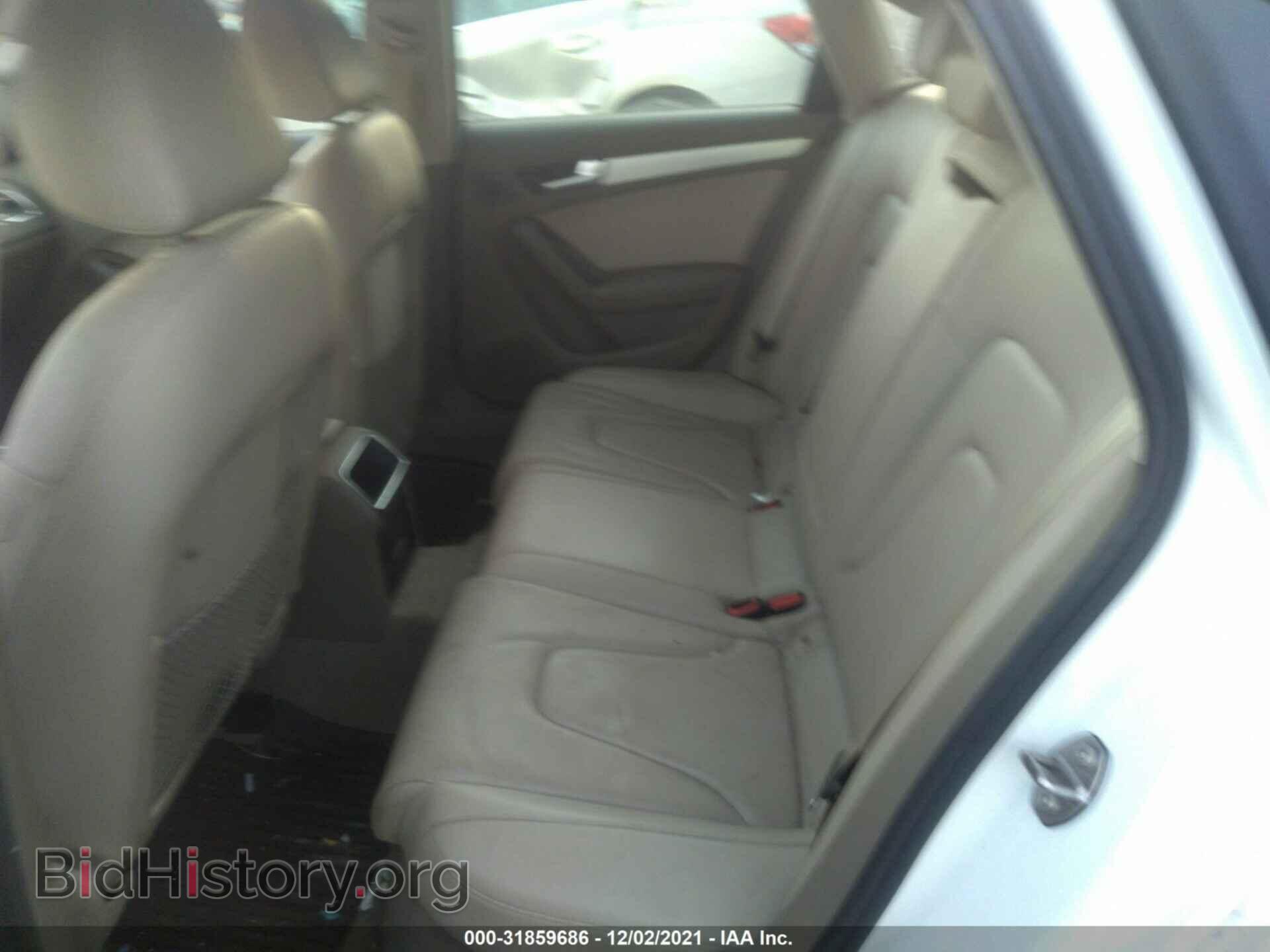 2012 AUDI A4 - VIN: WAUAFAFL2CN008325 - Фото 8