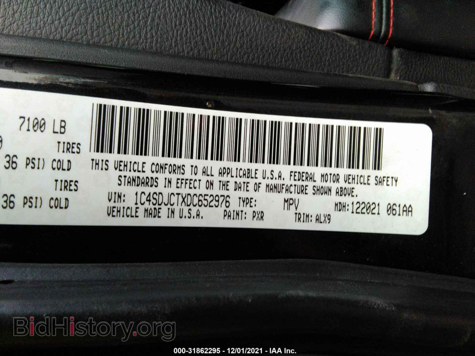 2013 DODGE DURANGO - VIN: 1C4SDJCTXDC652976 - Photo 9