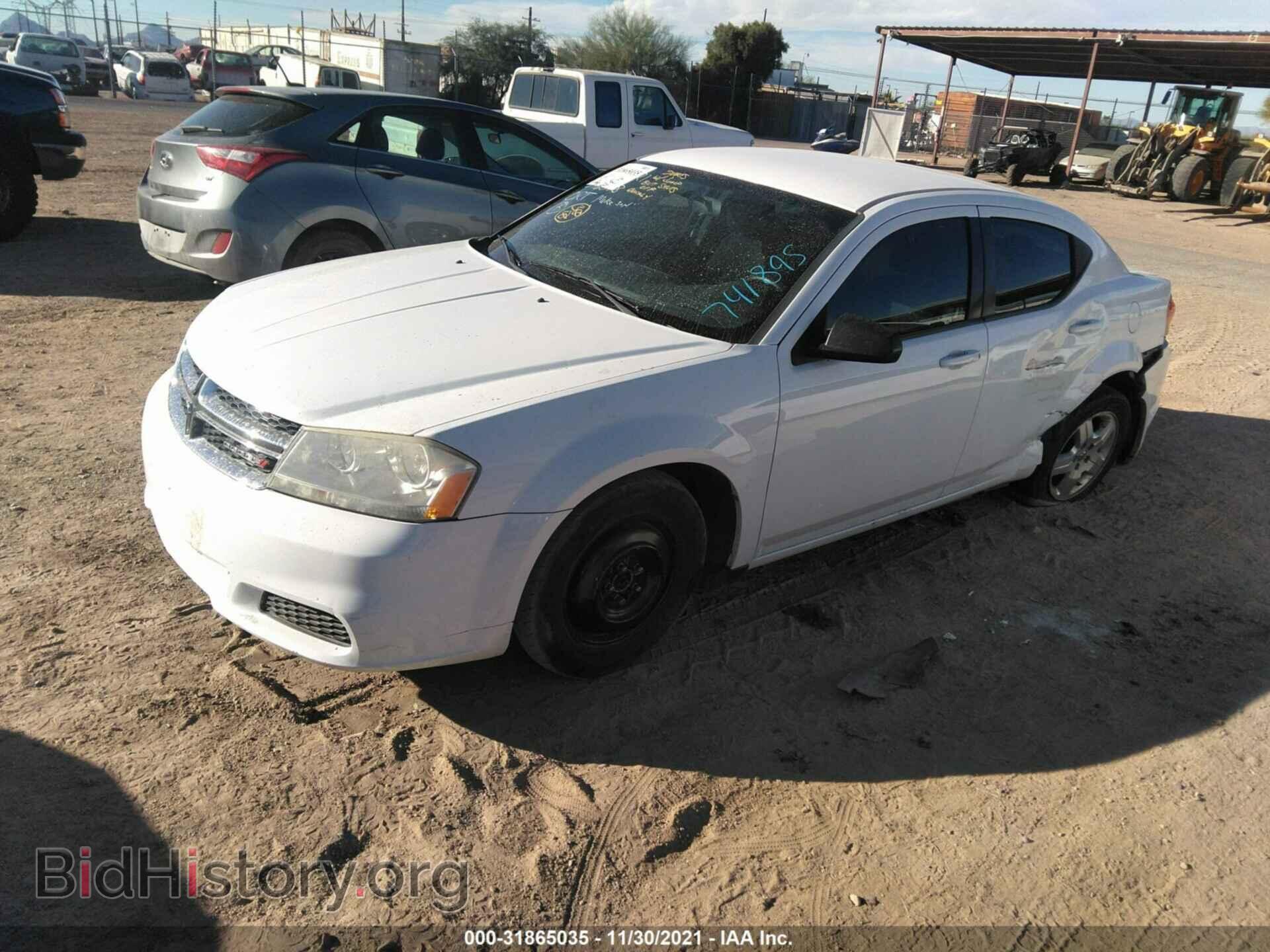 2013 DODGE AVENGER - VIN: 1C3CDZAB9DN741895 - Фото 2
