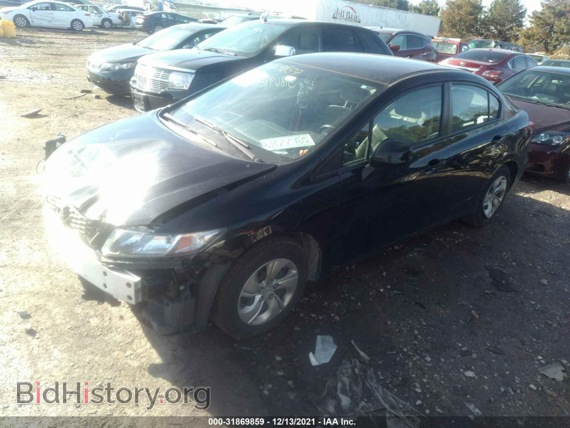 2013 HONDA CIVIC SDN - VIN: 2HGFB2F56DH594003 - Фото 2