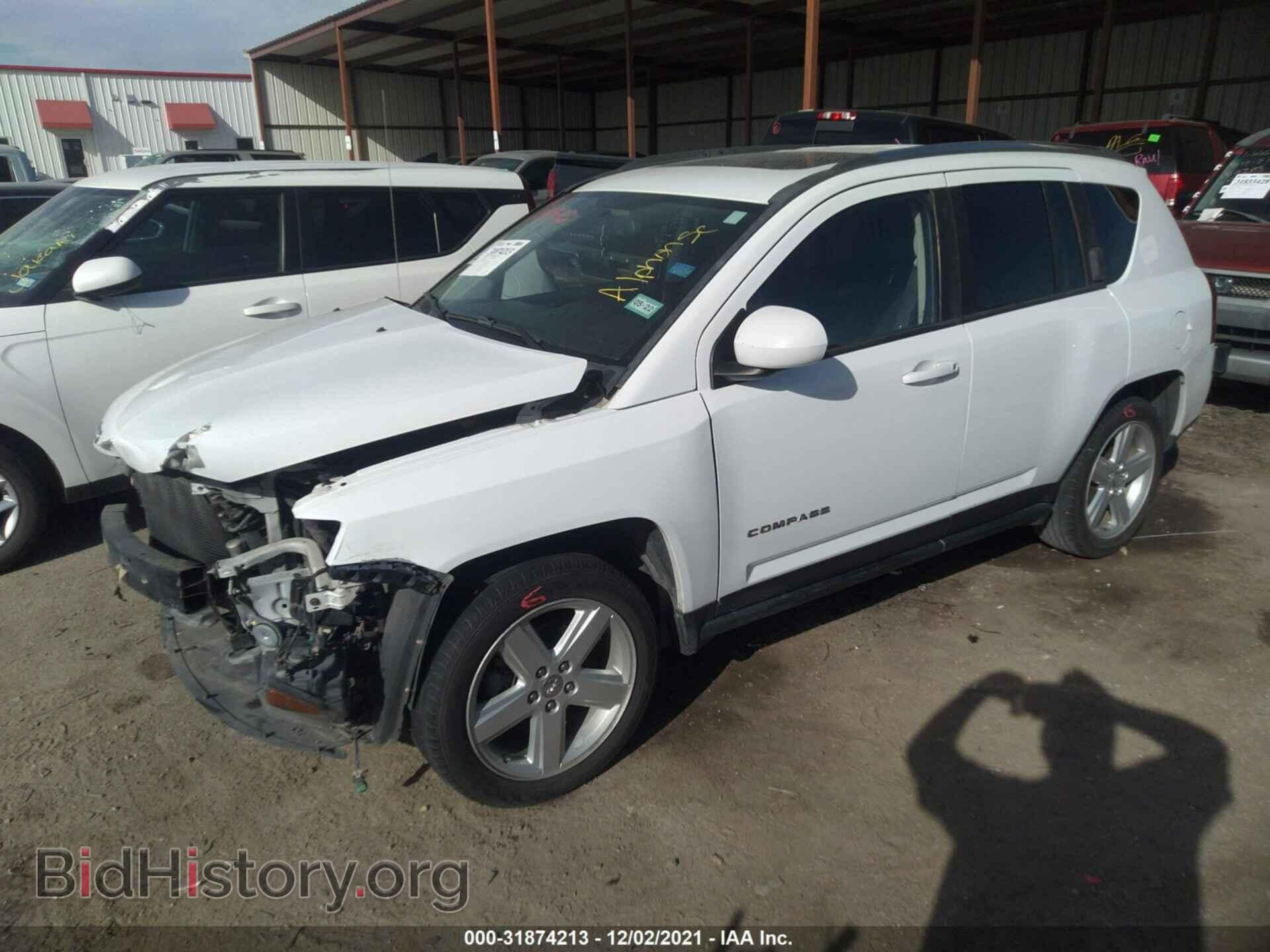 2014 JEEP COMPASS - VIN: 1C4NJCEAXED671665 - Фото 2