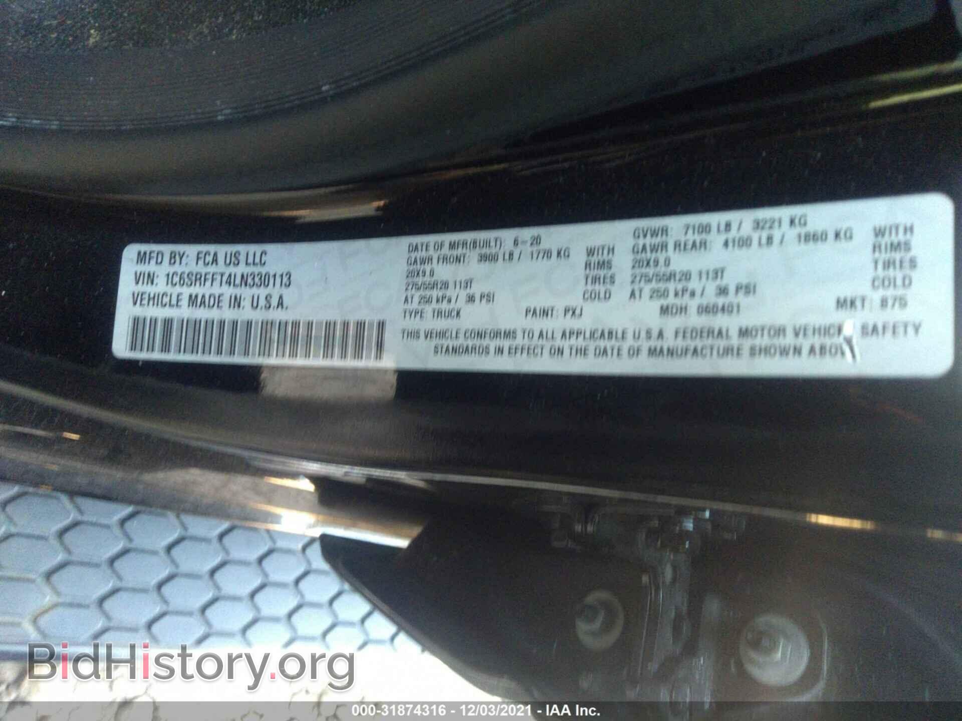 2020 RAM 1500 - VIN: 1C6SRFFT4LN330113 - Фото 9