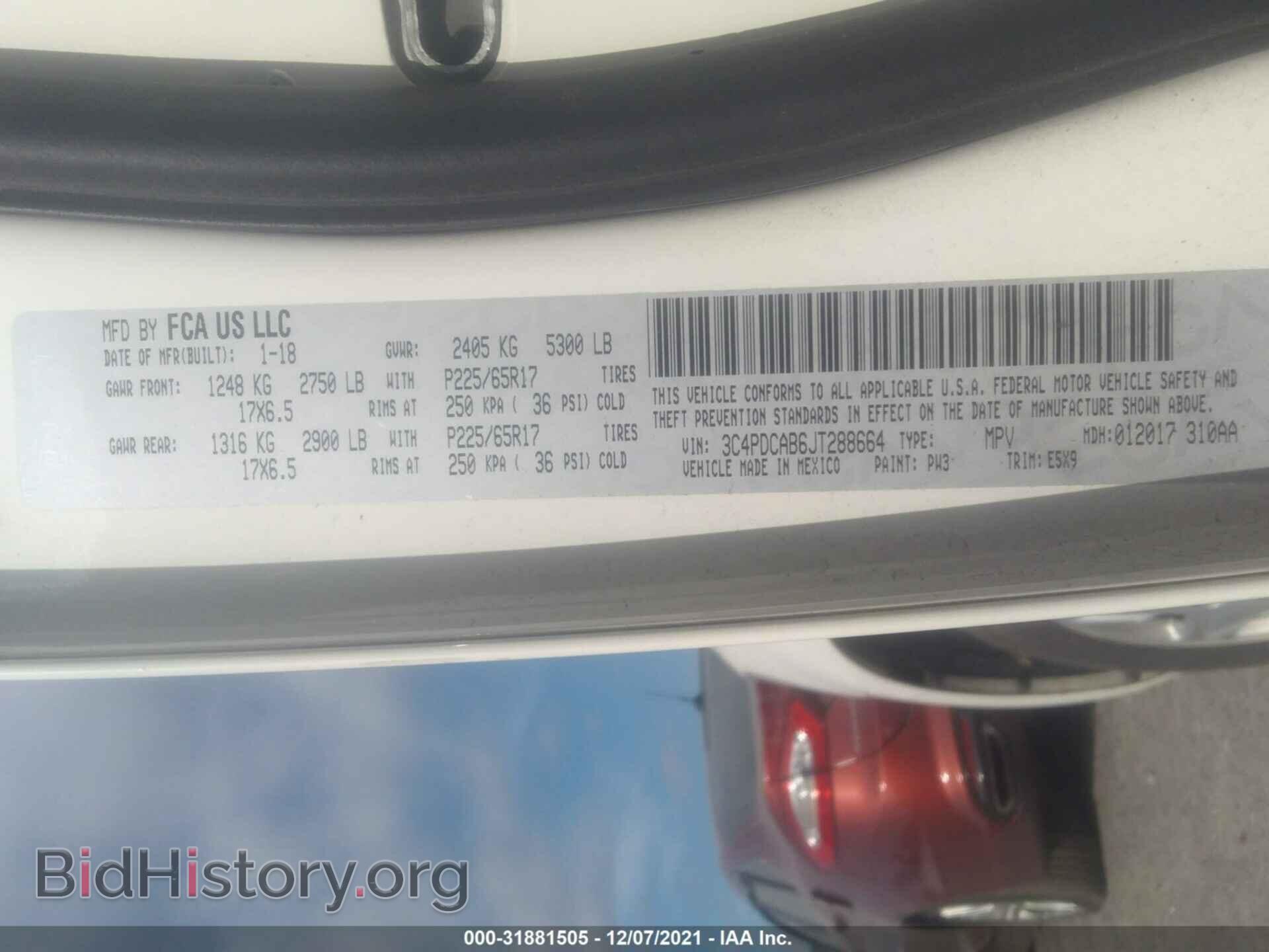 2018 DODGE JOURNEY - VIN: 3C4PDCAB6JT288664 - Фото 9