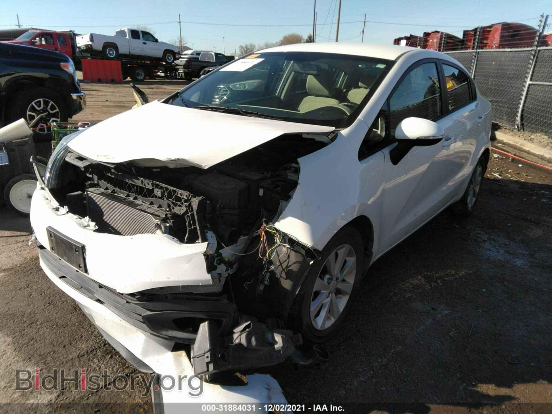 2013 KIA RIO - VIN: KNADN4A3XD6101677 - Фото 2