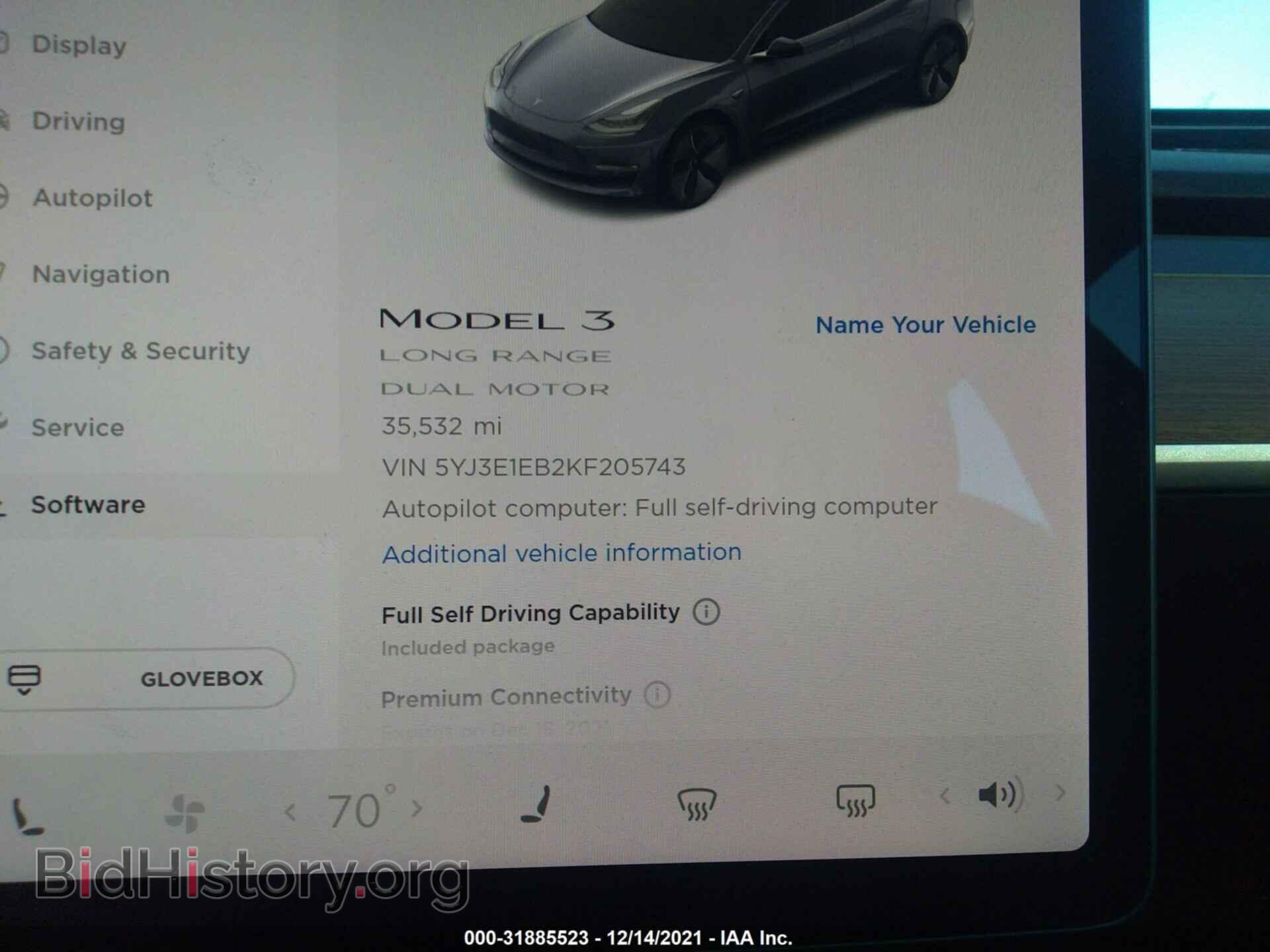 2019 TESLA MODEL 3 - VIN: 5YJ3E1EB2KF205743 - Фото 7