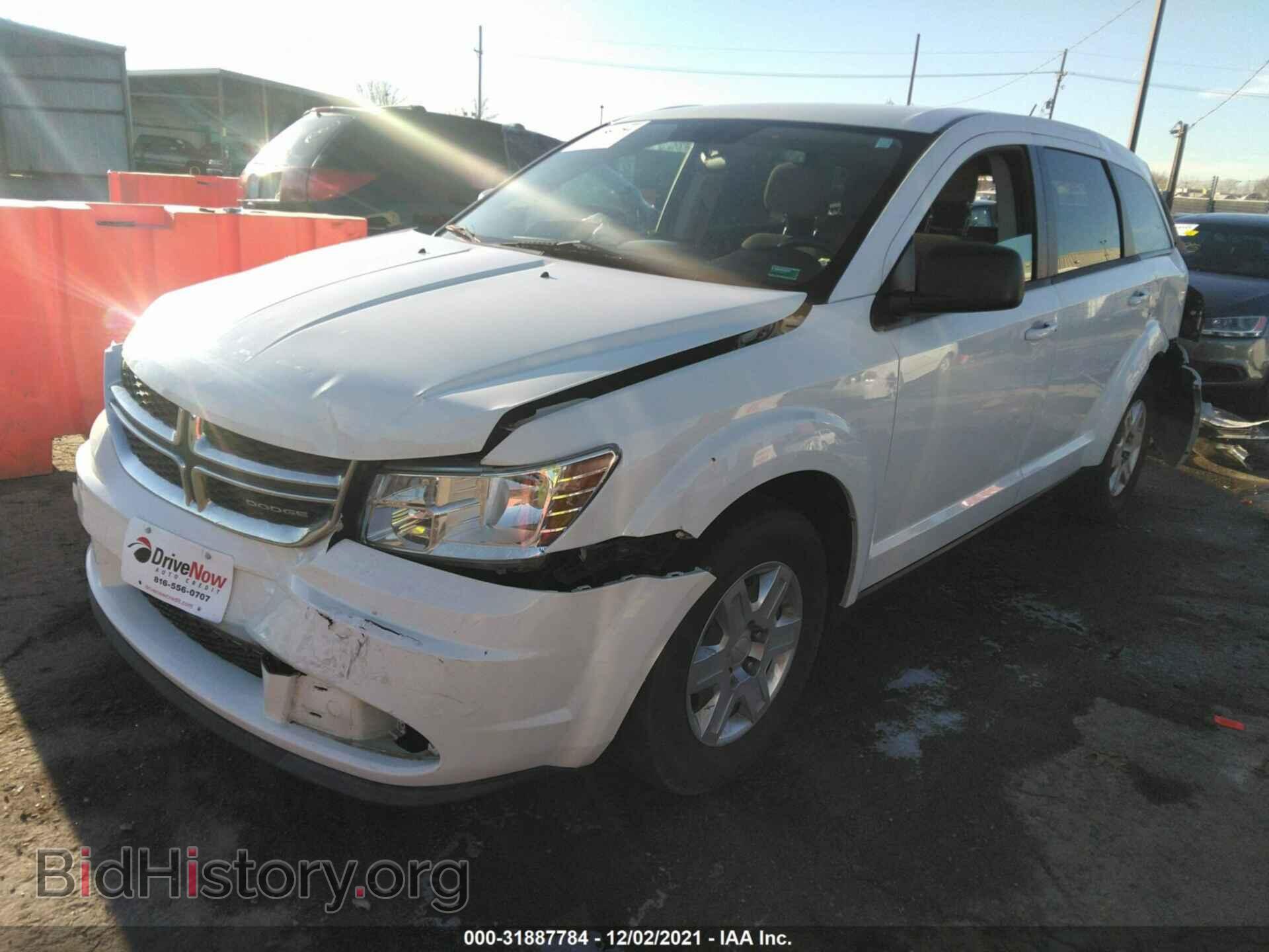 2012 DODGE JOURNEY - VIN: 3C4PDCAB4CT154271 - Фото 2