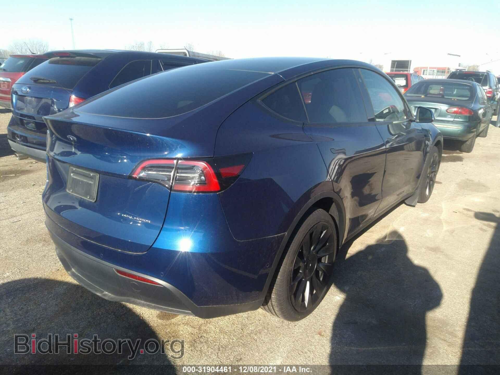2021 TESLA MODEL Y - VIN: 5YJYGDEEXMF210168 - Фото 4