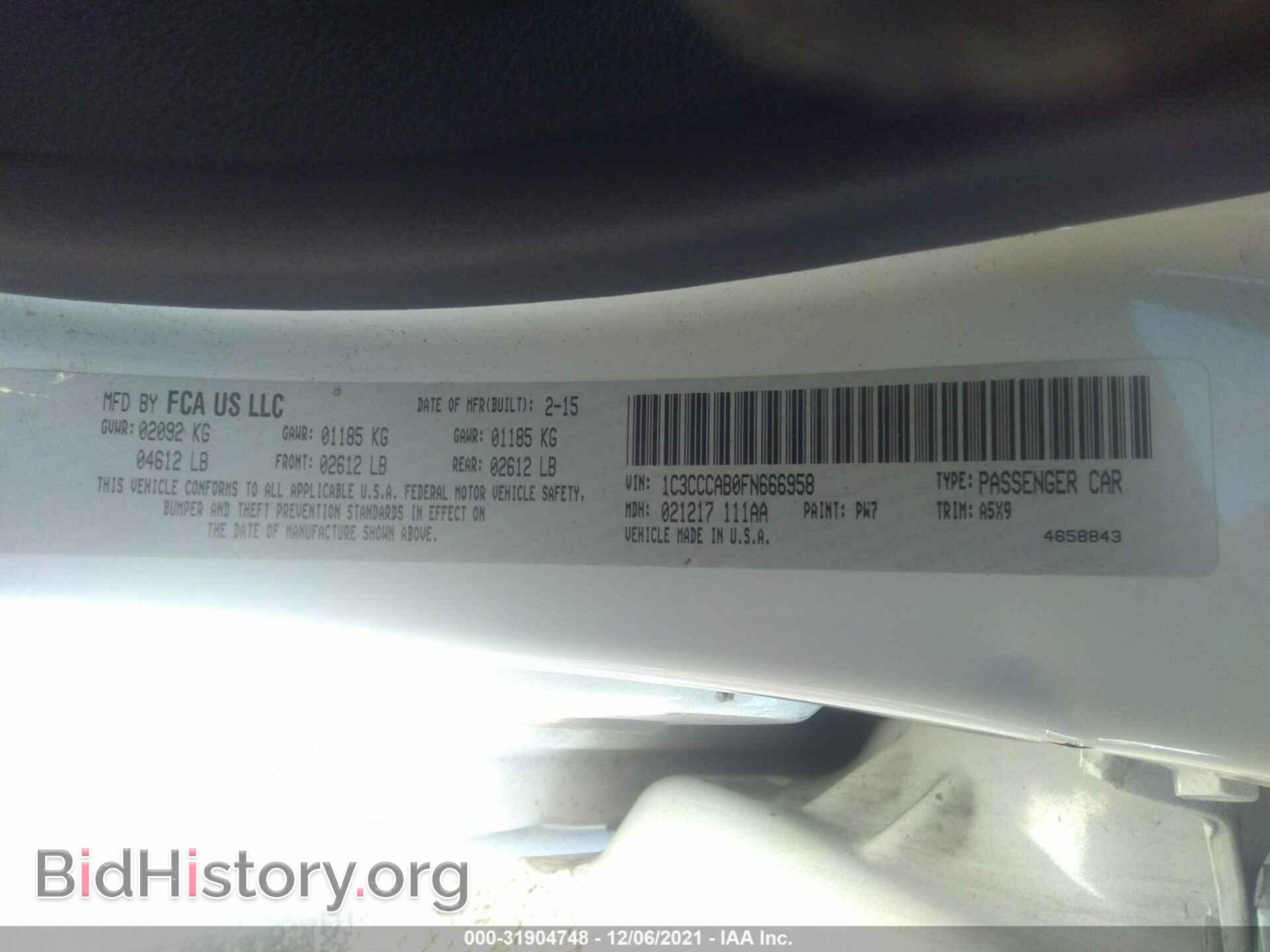 2015 CHRYSLER 200 - VIN: 1C3CCCAB0FN666958 - Фото 9