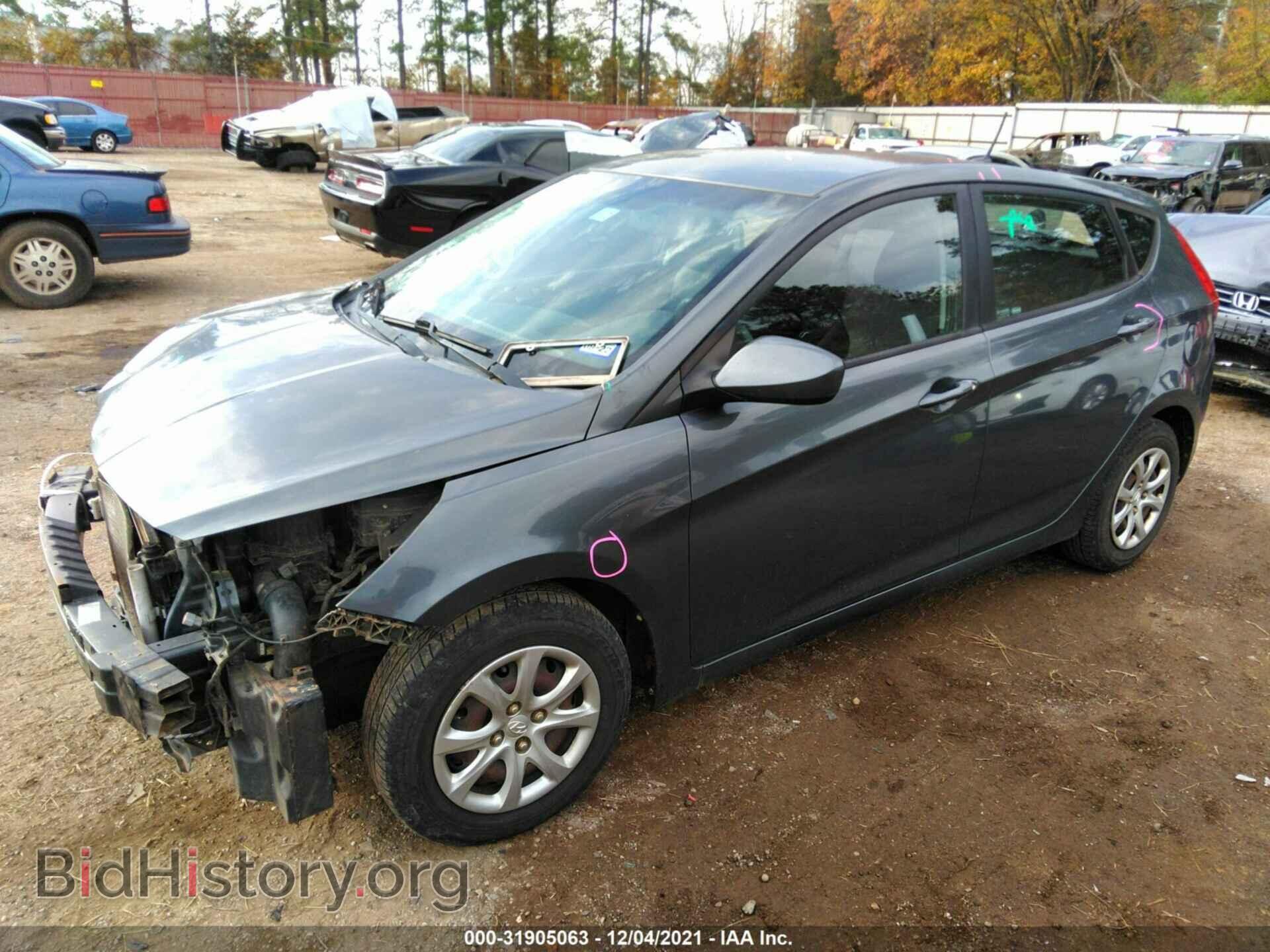 2012 HYUNDAI ACCENT - VIN: KMHCT5AEXCU018431 - Фото 2