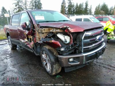 2017 Ford F-150 XL/XLT/LARIAT, red — VIN 1FTEW1EF2HFA67036, IAAI