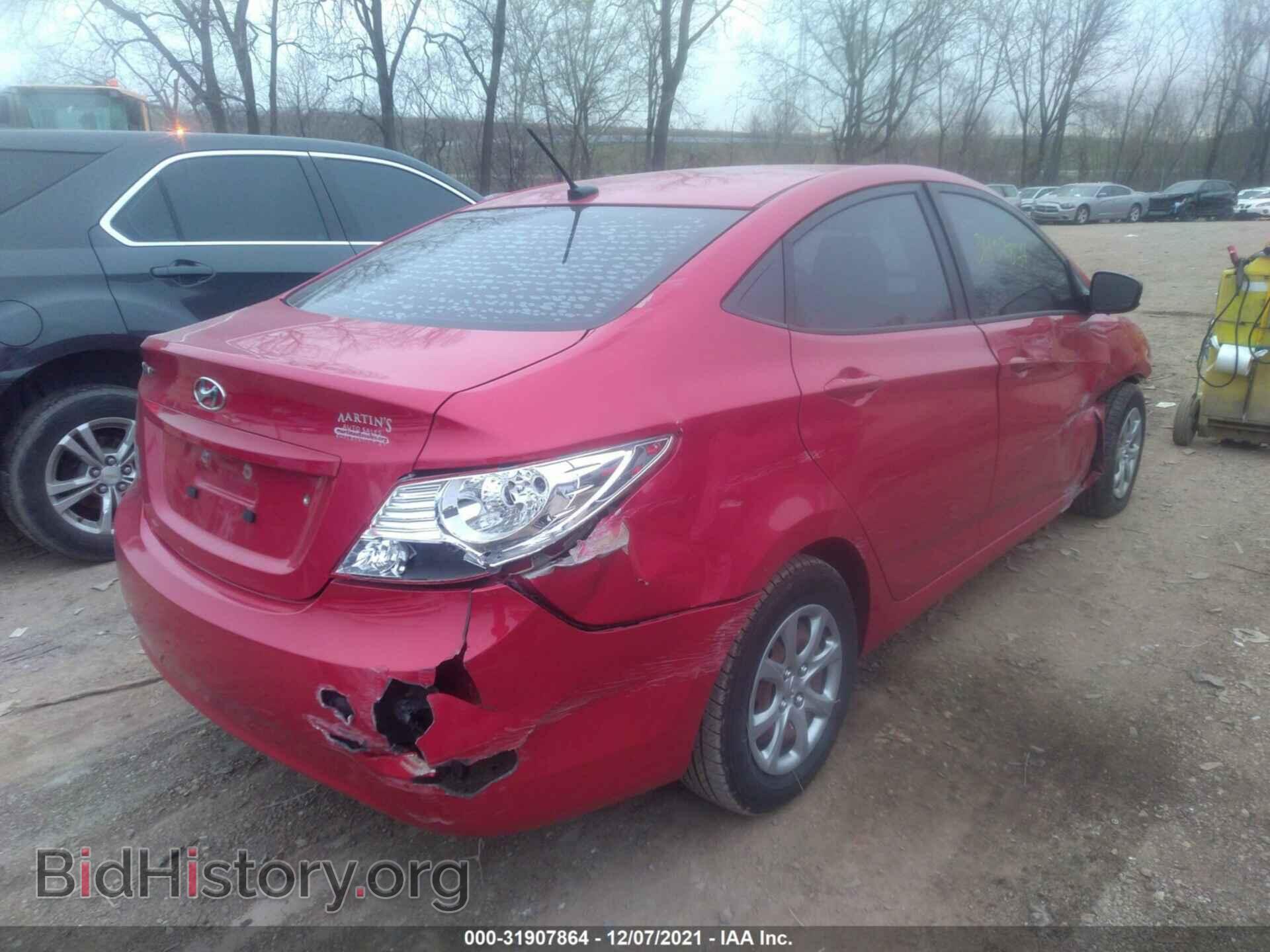 2014 HYUNDAI ACCENT - VIN: KMHCT4AE3EU617765 - Фото 4