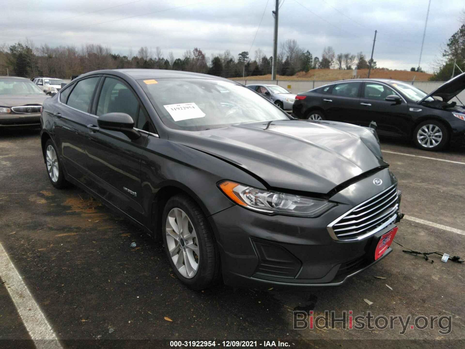 Фотография 3FA6P0LU4KR182413 - FORD FUSION HYBRID 2019