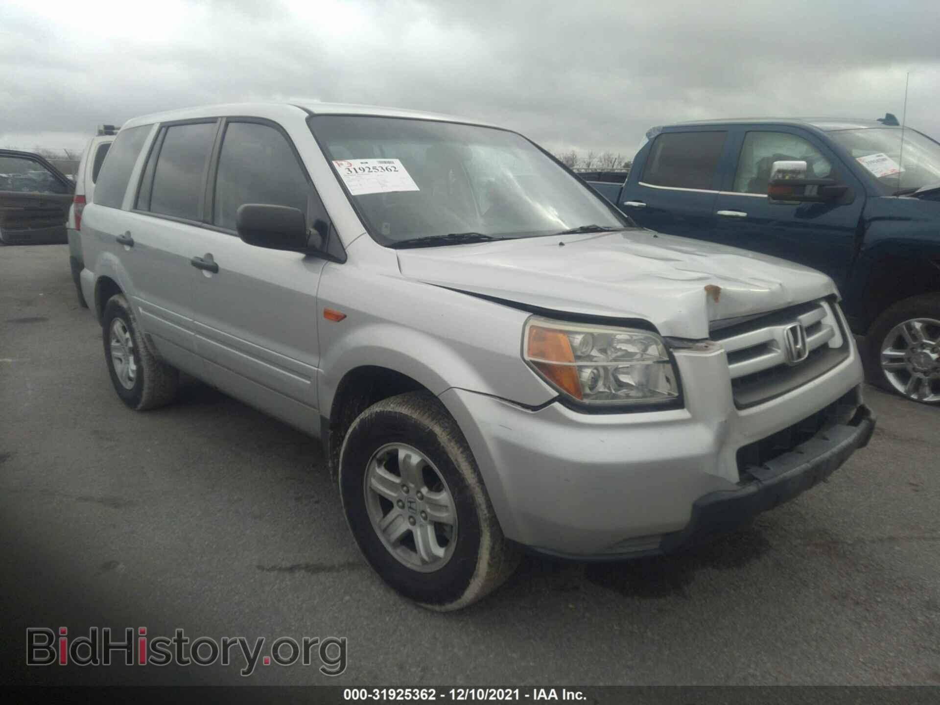 Photo 5FNYF28126B020142 - HONDA PILOT 2006