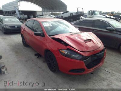 2016 Dodge DART SXT, red — VIN 1C3CDFBB2GD762479, IAAI
