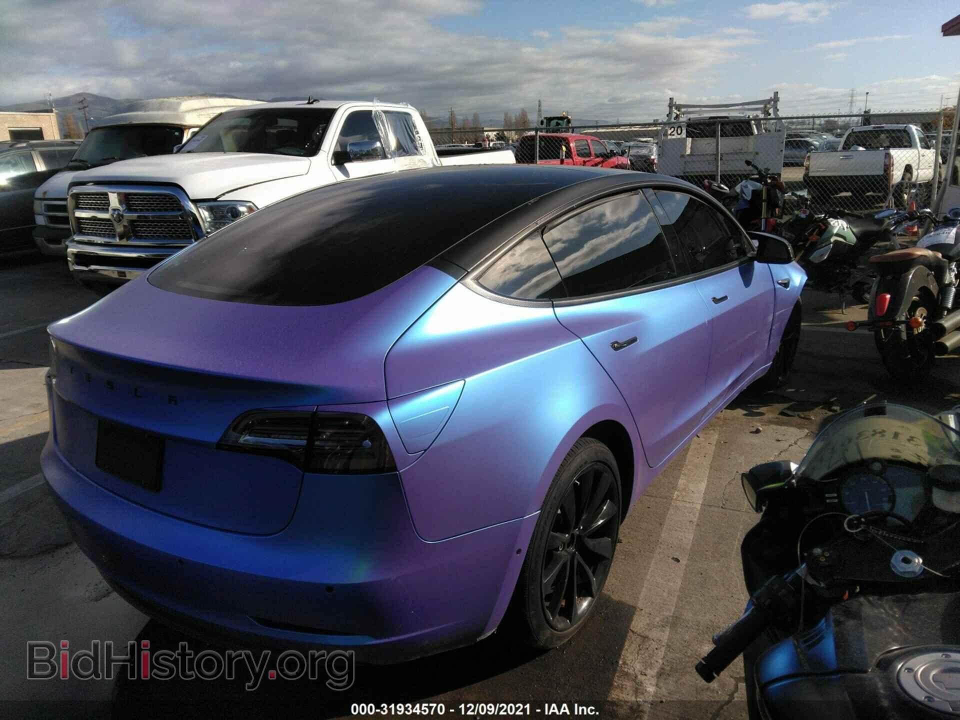 2019 TESLA MODEL 3 - VIN: 5YJ3E1EA1KF419677 - Фото 4
