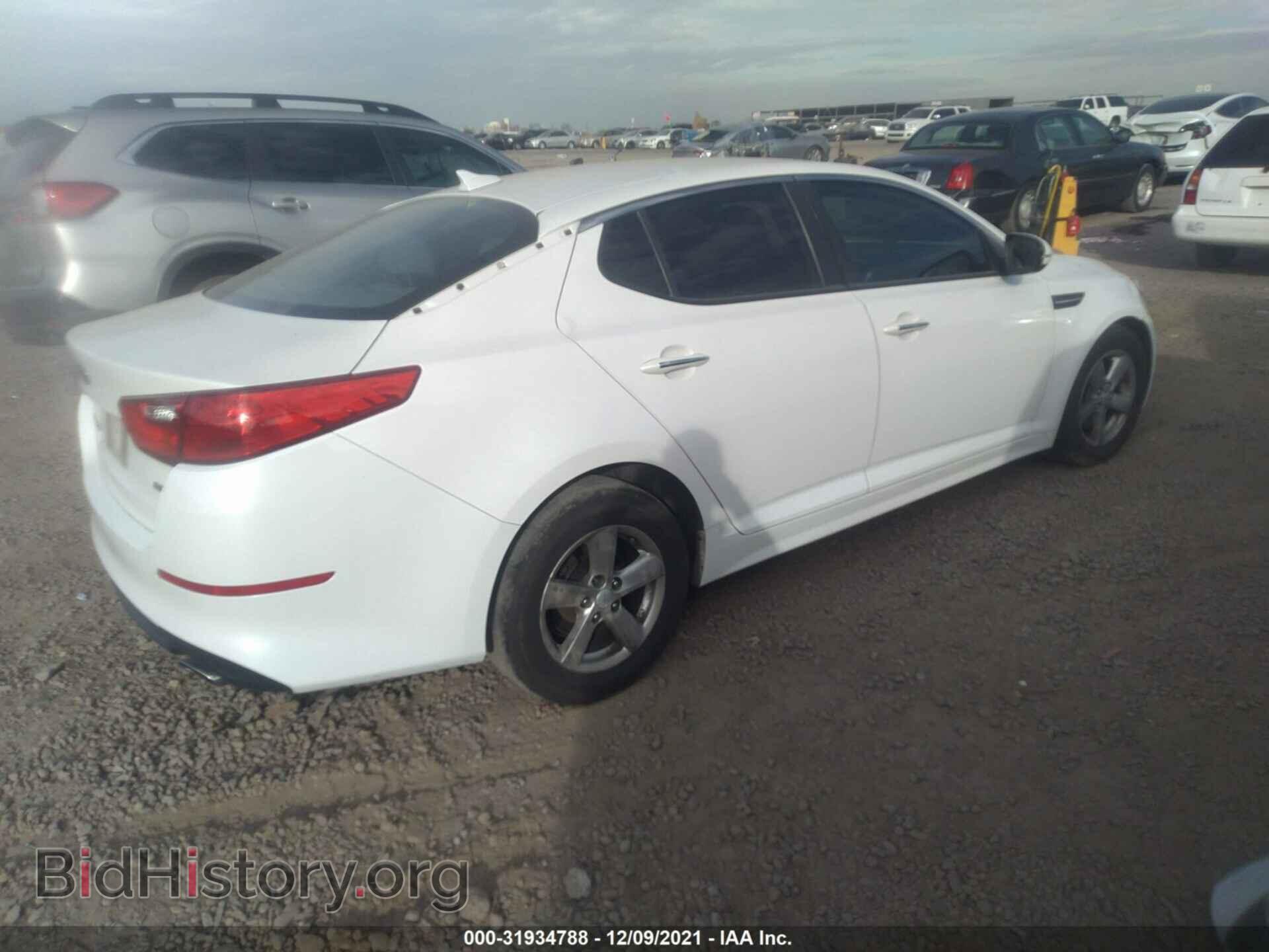 2014 KIA OPTIMA - VIN: KNAGM4A7XE5468637 - Фото 4