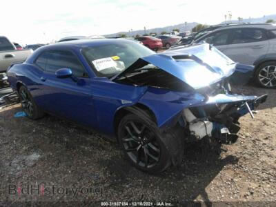 2019 Dodge CHALLENGER SXT, blue — VIN 2C3CDZAG6KH650052, IAAI