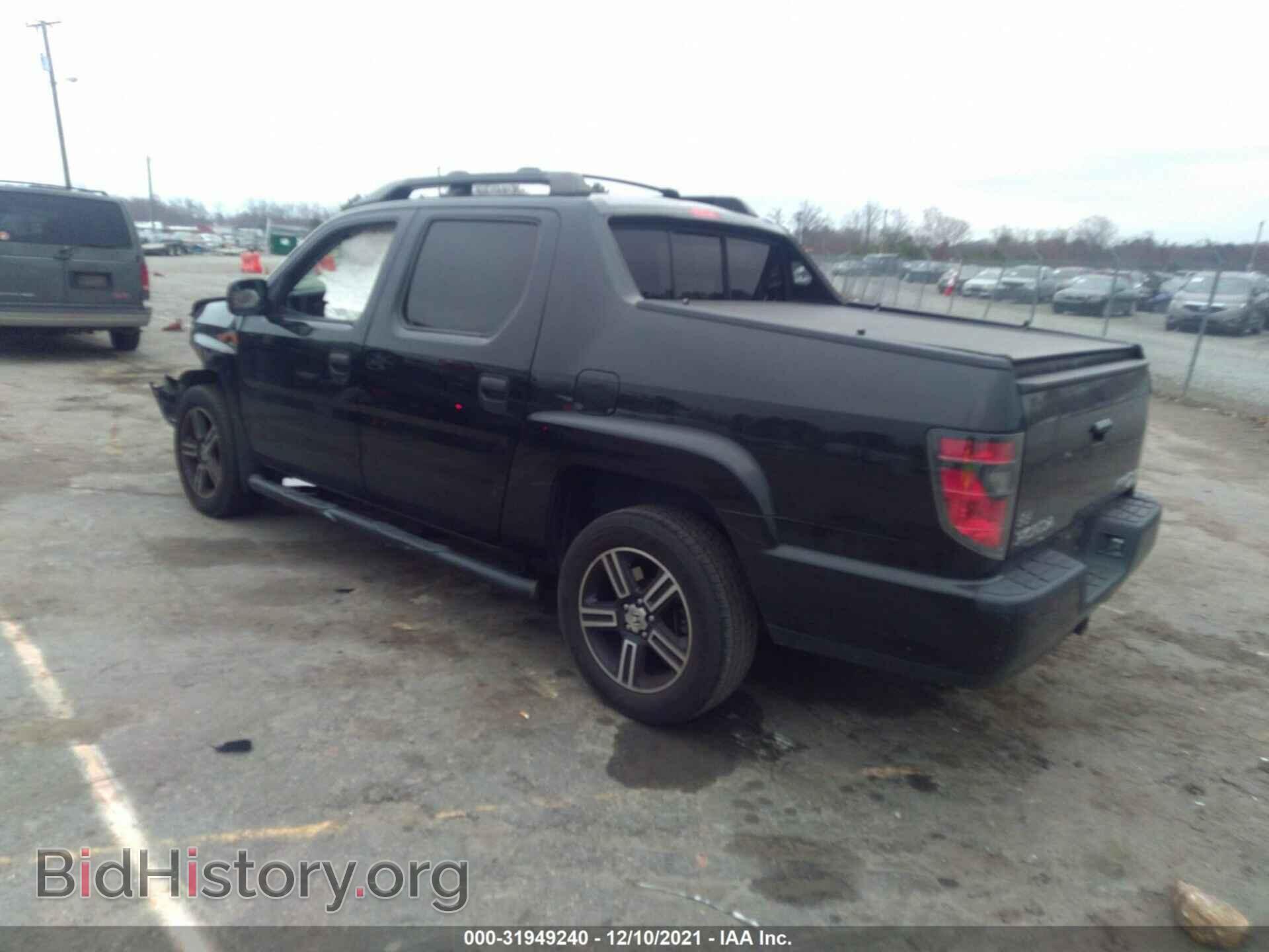 2014 HONDA RIDGELINE - VIN: 5FPYK1F74EB009226 - Фото 3