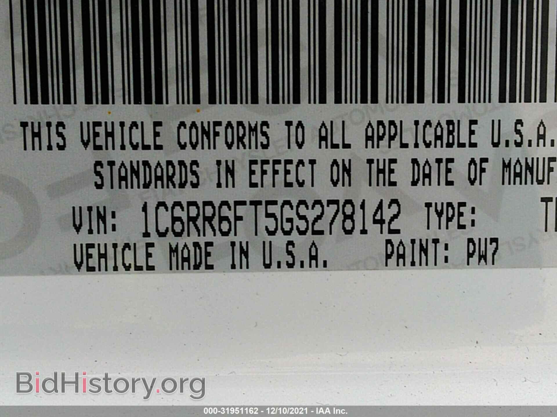 2016 RAM 1500 - VIN: 1C6RR6FT5GS278142 - Photo 9