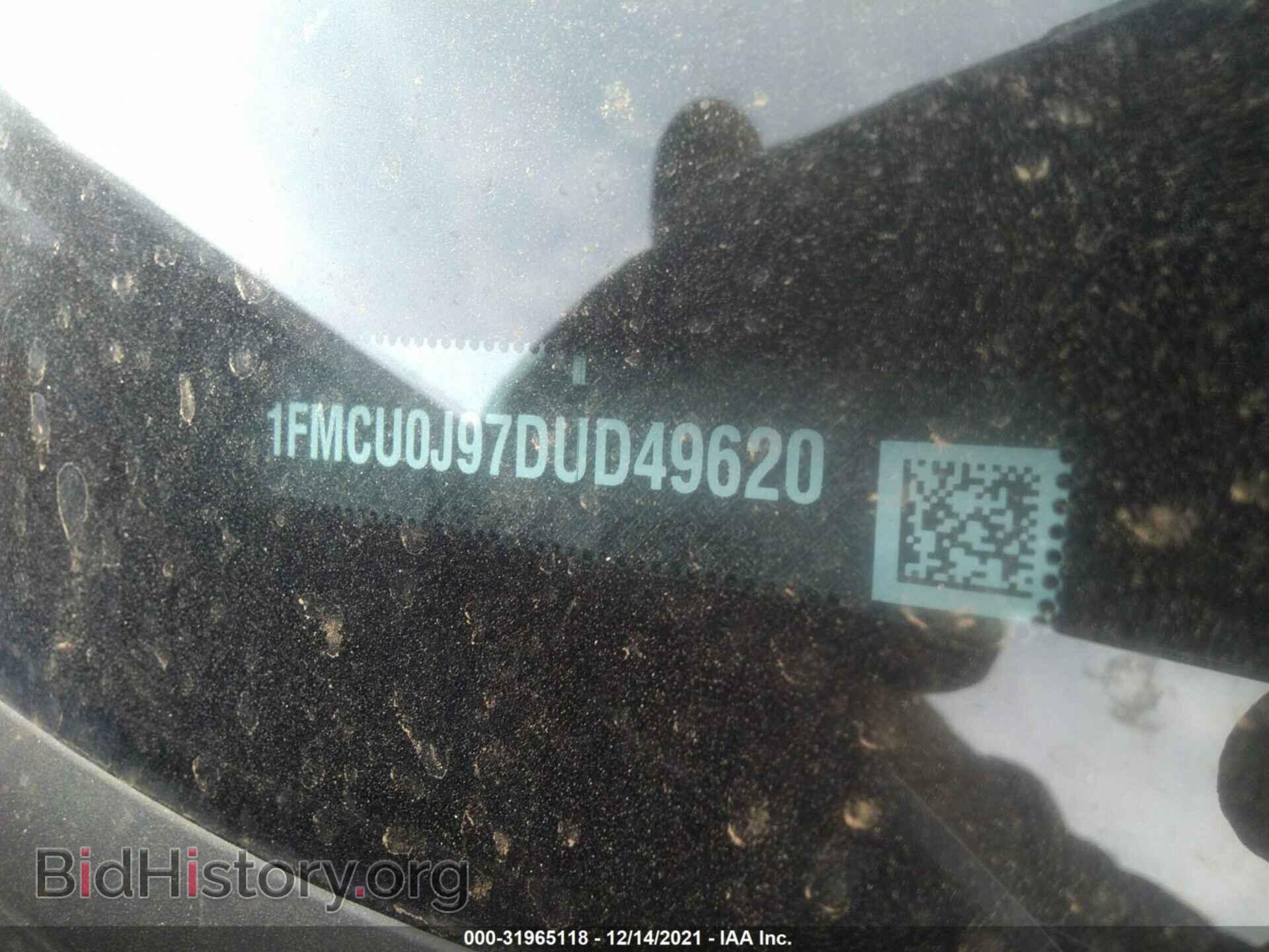2013 FORD ESCAPE - VIN: 1FMCU0J97DUD49620 - Фото 9