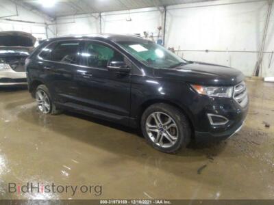 2015 Ford EDGE Titanium, black — VIN 2FMTK4K92FBB61995, IAAI