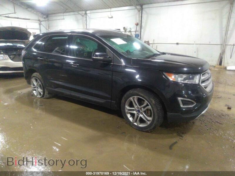 2015 Ford EDGE Titanium (VIN 2FMTK4K92FBB61995) — фото 1 из 11, IAAI, повреждение: левый бок