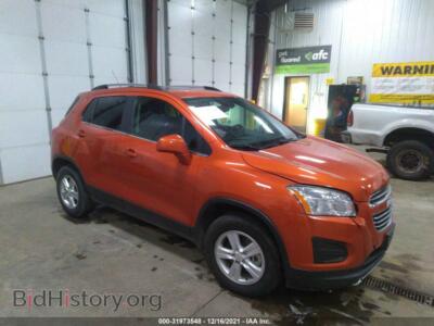 2015 Chevrolet TRAX LT, оранжевый — VIN KL7CJRSB2FB101287, IAAI