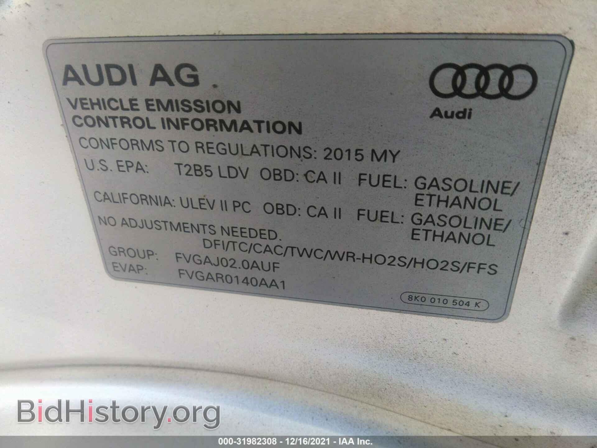 2015 AUDI A5 - VIN: WAUCFAFR8FA001193 - Фото 9
