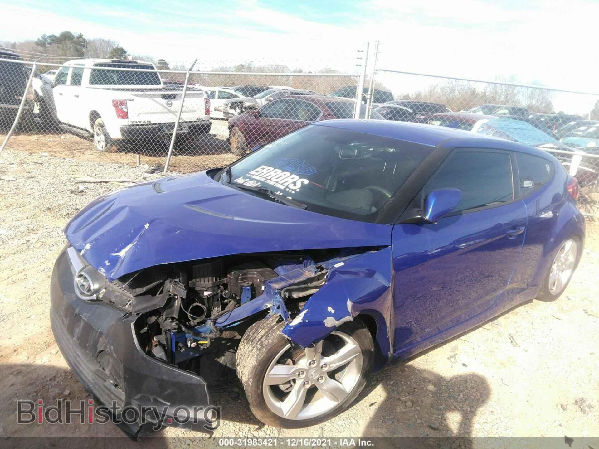 2014 HYUNDAI VELOSTER - VIN: KMHTC6AD2EU214900 - Фото 2