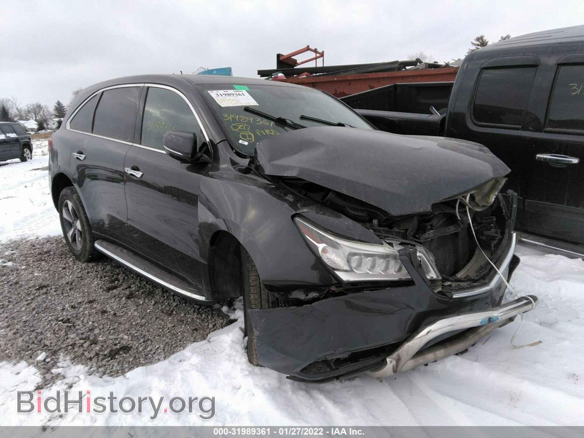 Photo 5FRYD4H28GB029471 - ACURA MDX 2016
