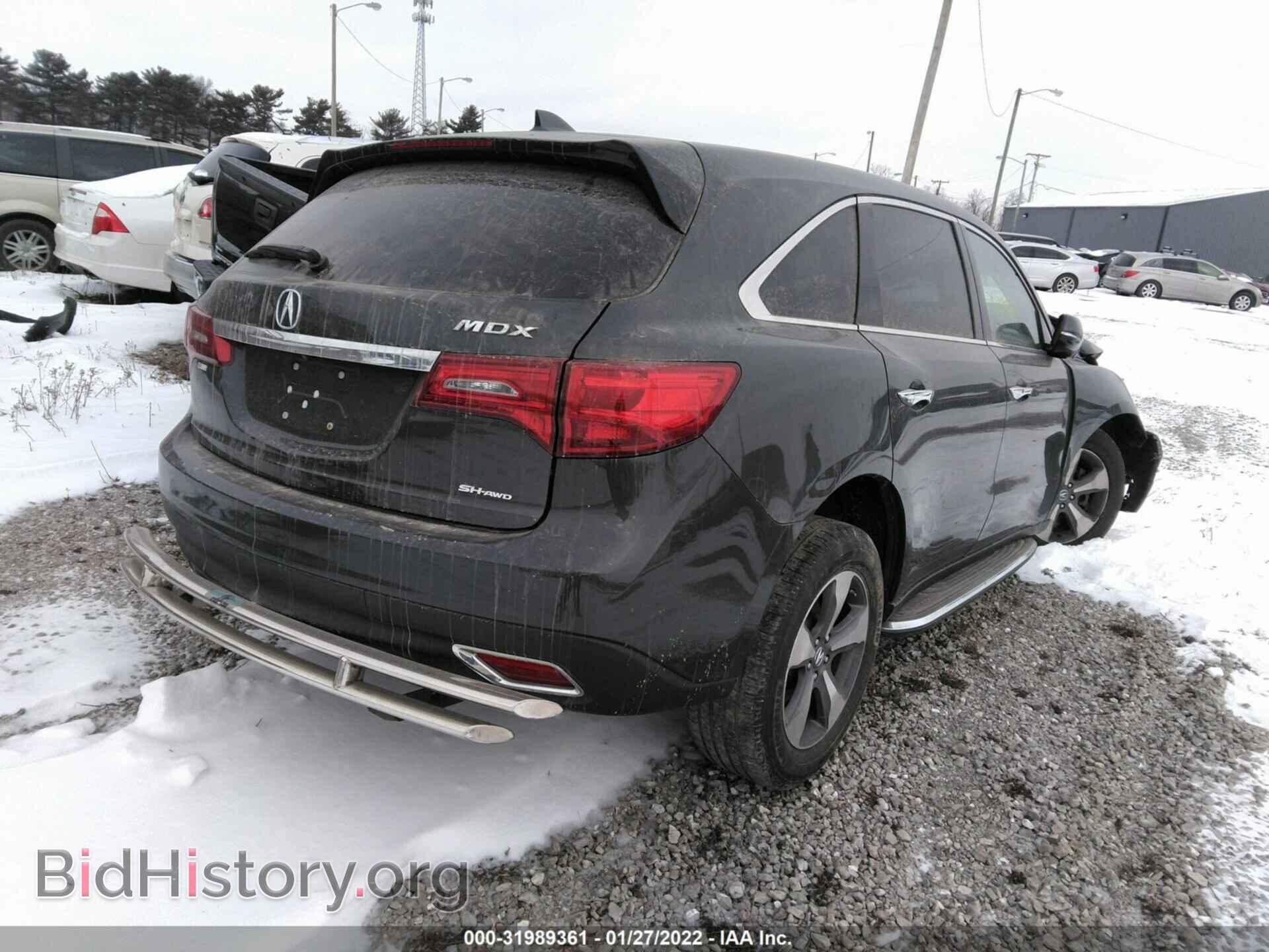 2016 ACURA MDX - VIN: 5FRYD4H28GB029471 - Фото 4